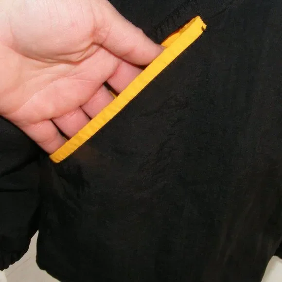 Vintage OTTAWA VALLEY AAA HOCKEY Hornets Jacket, L, #49, Black/Yellow, AAA - Picture 6 of 12